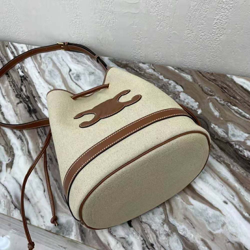 TÚI Celine Seau Marin in Textile and Calfskin