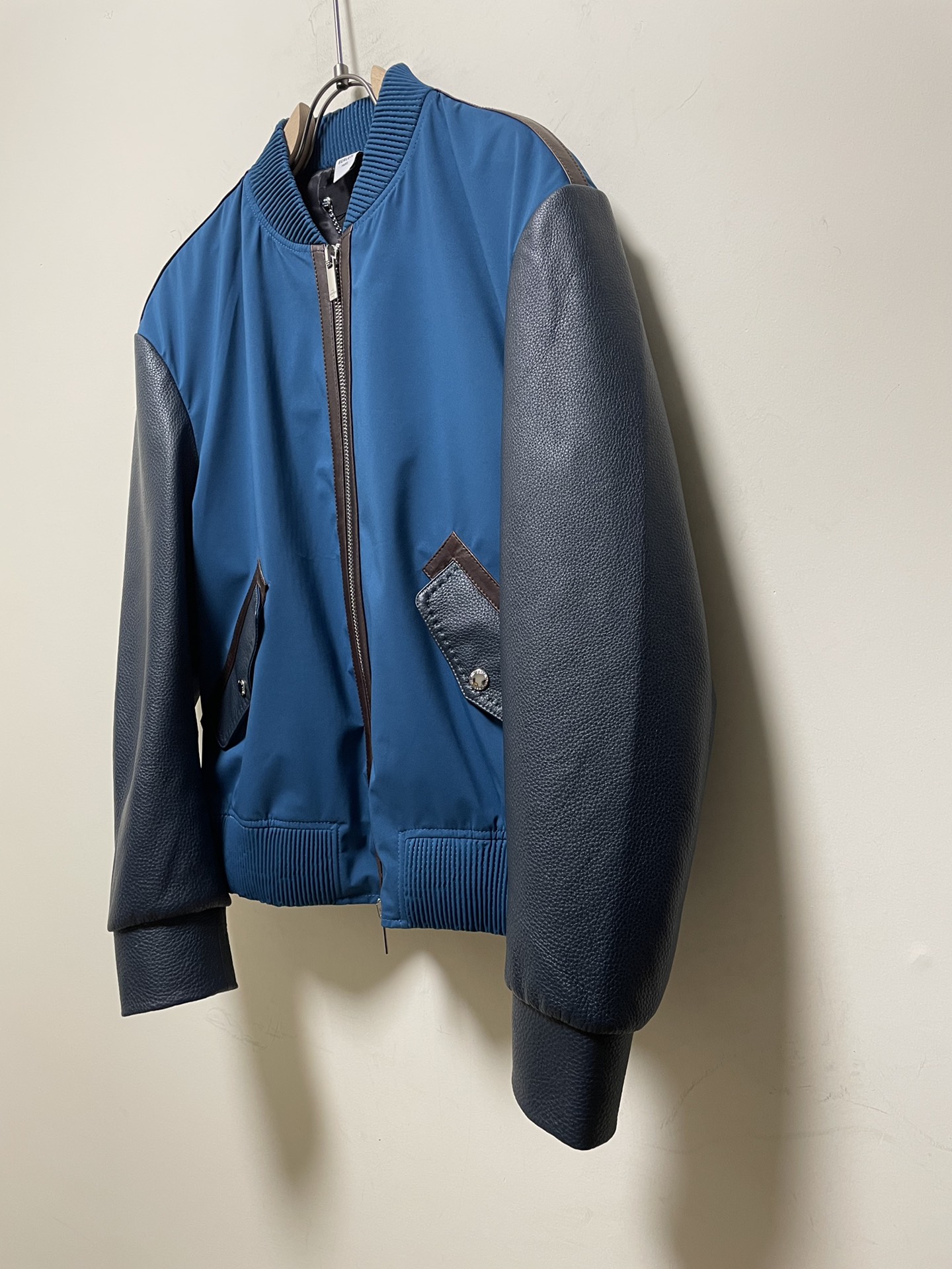 ÁO BERLUTI BOMBER LEATHER JACKET