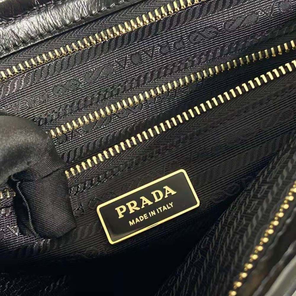 TÚI Prada Women Large Leather Handbag-Black