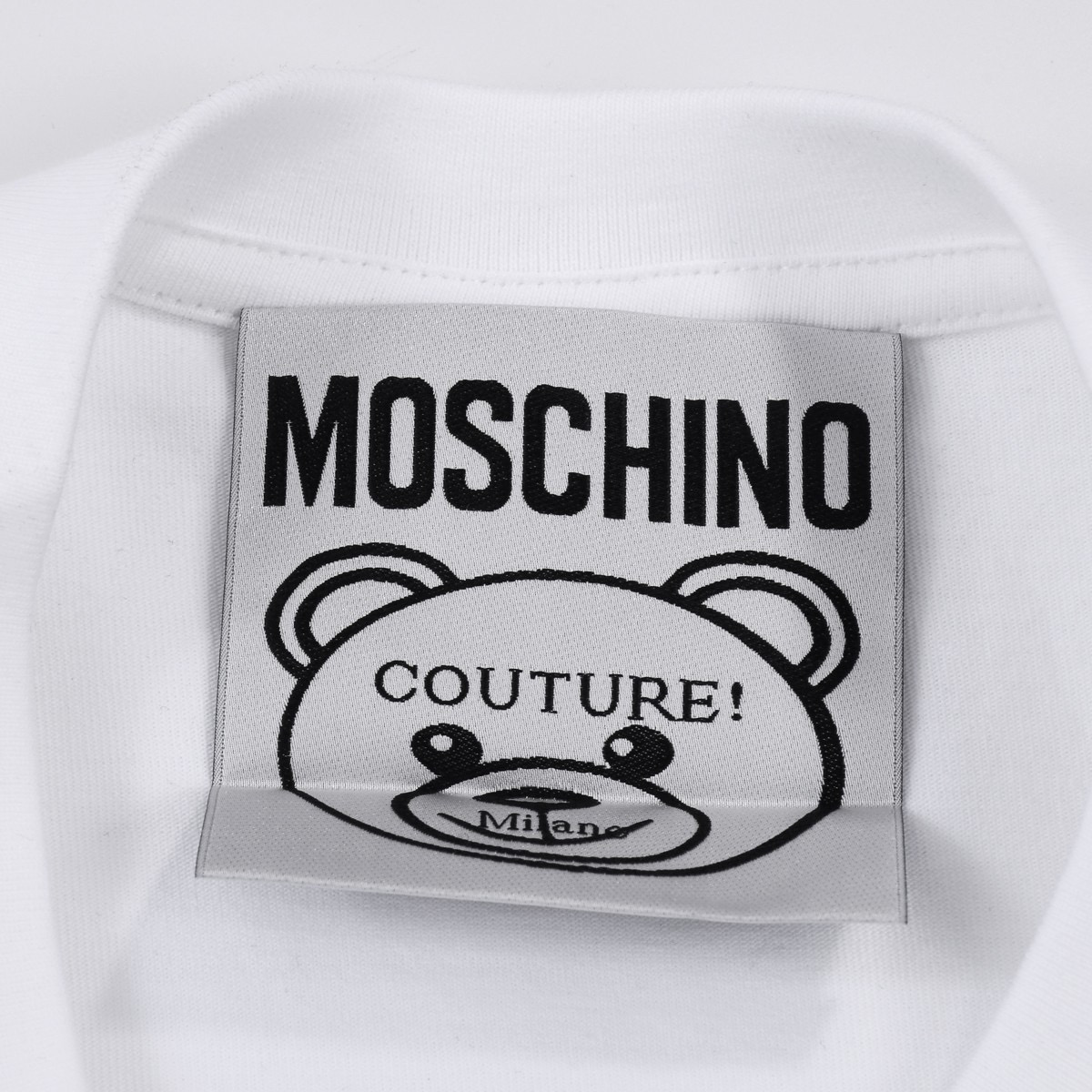 ÁO MOSCHINO print cotton jersey T-shirt