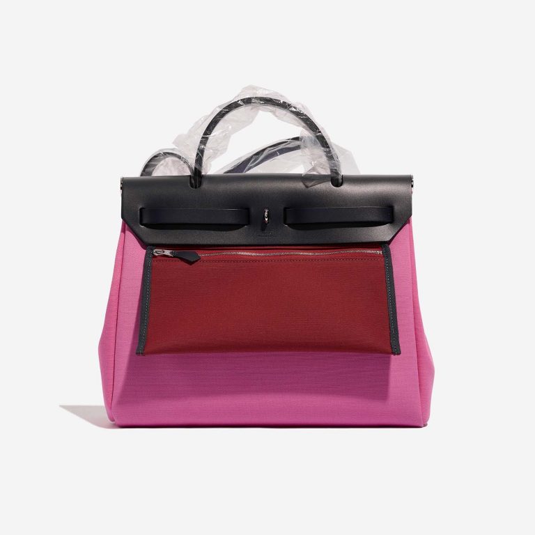 TÚI Hermès Herbag 31 Vache Hunter Toile Bubblegum Rubis Blue Indigo
