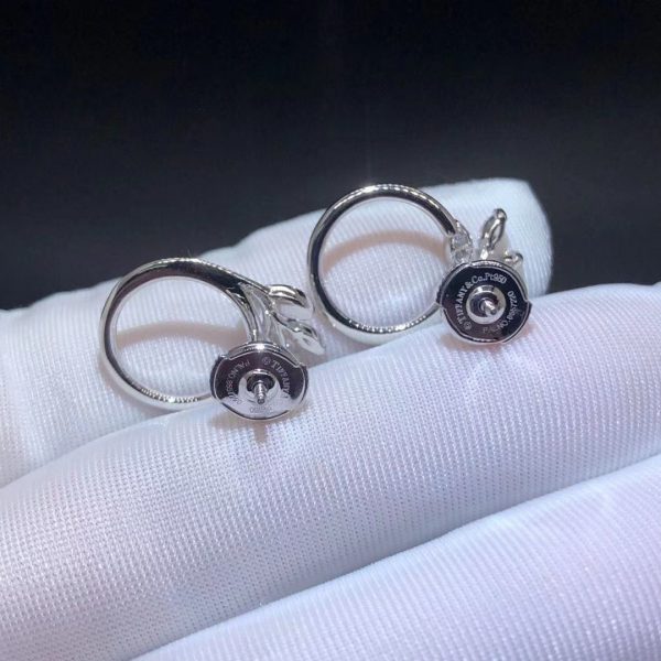 Bông tai Tiffany & Co. Victoria vàng trắng 18K