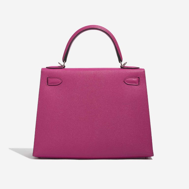 TÚI Hermès Kelly 28 Epsom Pourpre Silver Buckle khóa trắng