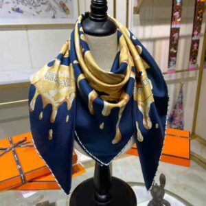 KHĂN Hermes Women Peinture Fraiche Scarf 45 in Silk Twill with Hand-Rolled Edges