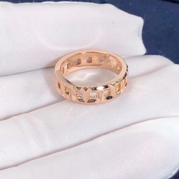 Nhẫn Tiffany & Co T True Wide Ring vàng hồng 18K