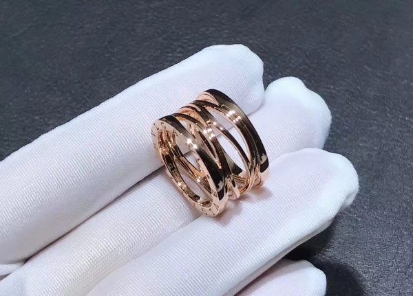 Nhẫn BVLGARI B.zero1 4 vòng vàng hồng 18K