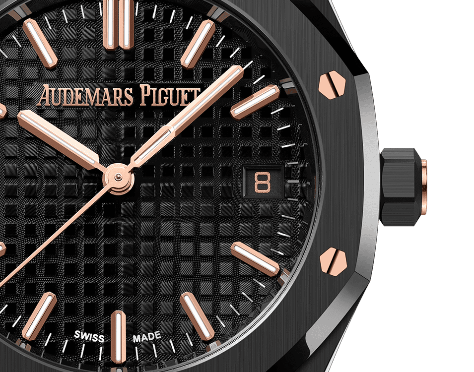 Đồng hồ Ademars Piguet Royal Oak Selfwinding Black ceramic mặt số màu đen