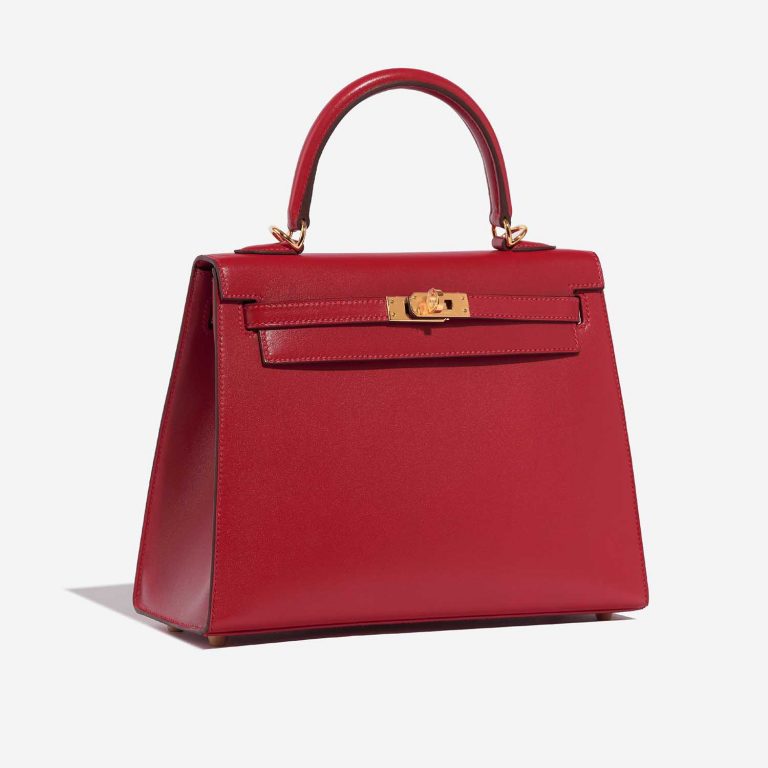 TÚI Hermès Kelly 25 Tadelakt Rouge Vif