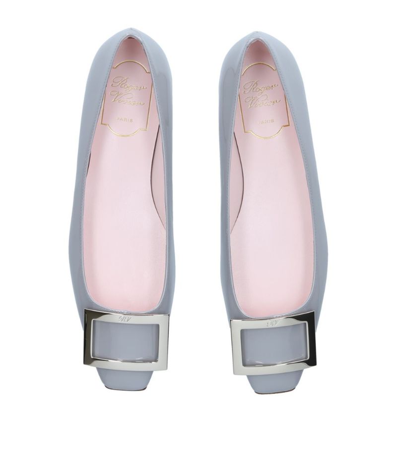 GIÀY ROGER VIVIER Patent Leather Trompette Ballet Flats