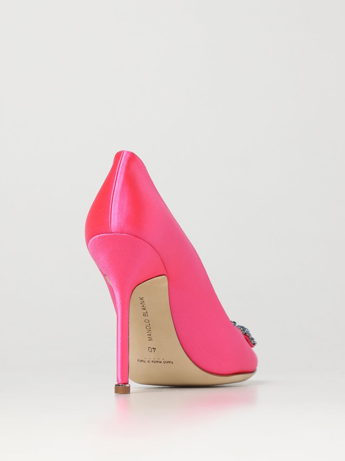 GIÀY MANOLO BLAHNIK Pink satin pumps shoes