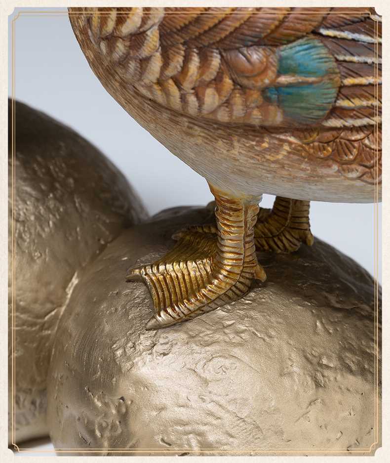 Cặp vịt uyên ương đồng nguyên chất