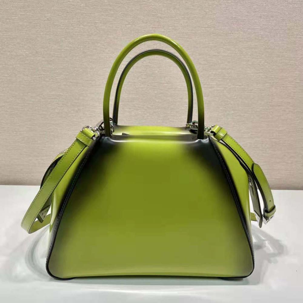 TÚI Prada Small Brushed Leather Prada Supernova Handbag-Green