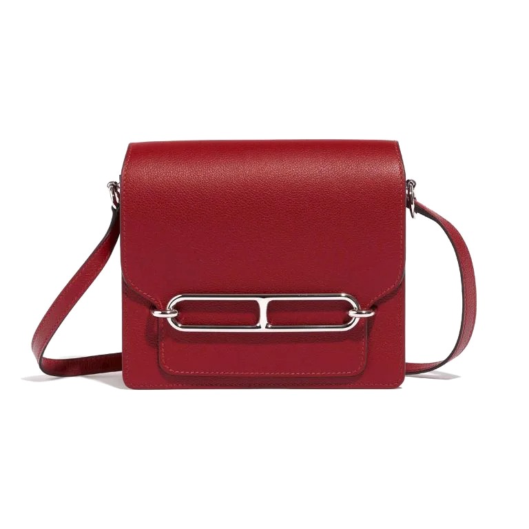 TÚI Hermès Roulis 18 Evercolor Rouge Grenat