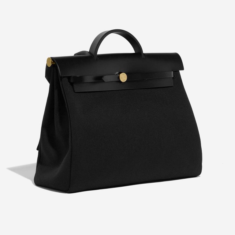 TÚI Hermès Herbag 39 Vache Hunter Toile Black