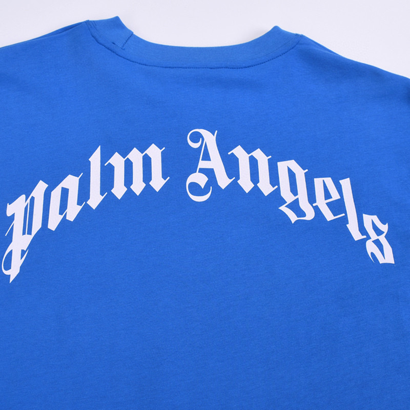 ÁO PALM ANGELS TEDDY LOGO T SHIRT BLUE