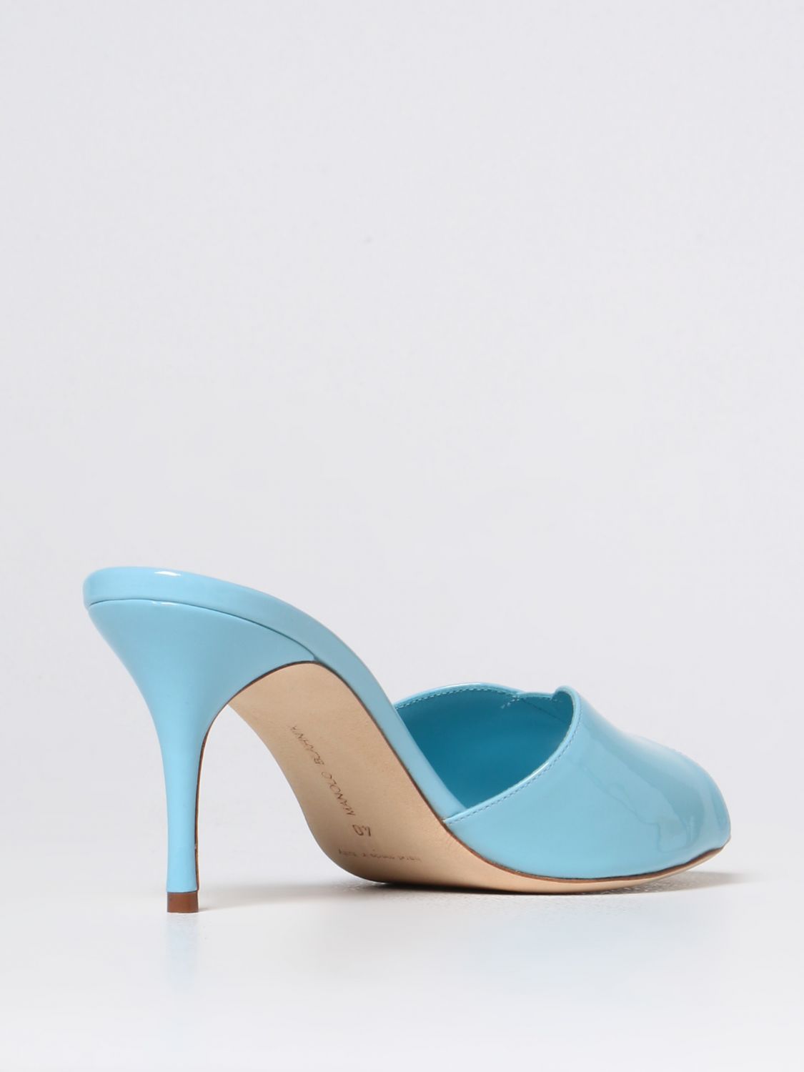GIÀY MANOLO BLAHNIK Blue heeled sandals shoes