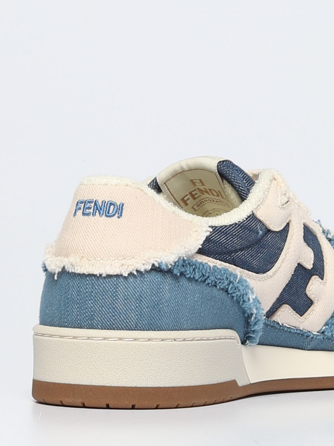 GIÀY FENDI Match Fendi sneakers in denim