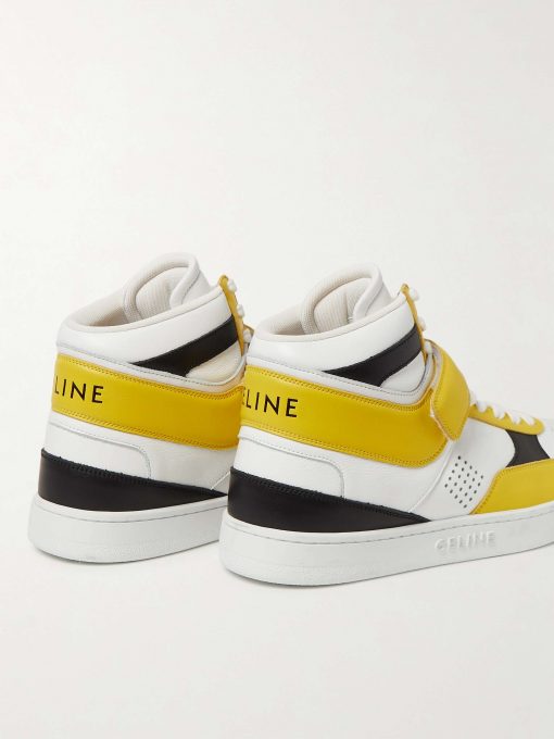 GIÀY CELINE HIGH TOP SNEAKER WHITE YELLOW
