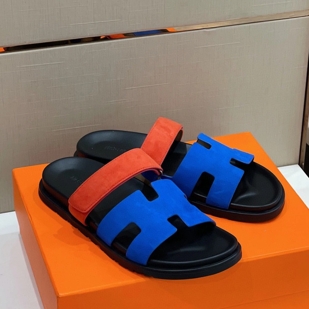 DÉP HERMES Chypre sandal Bleu Electric and Orange