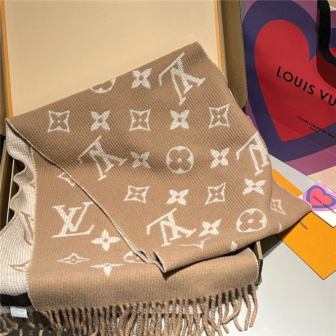 KHĂN Louis Vuitton LV Cashmere scarf