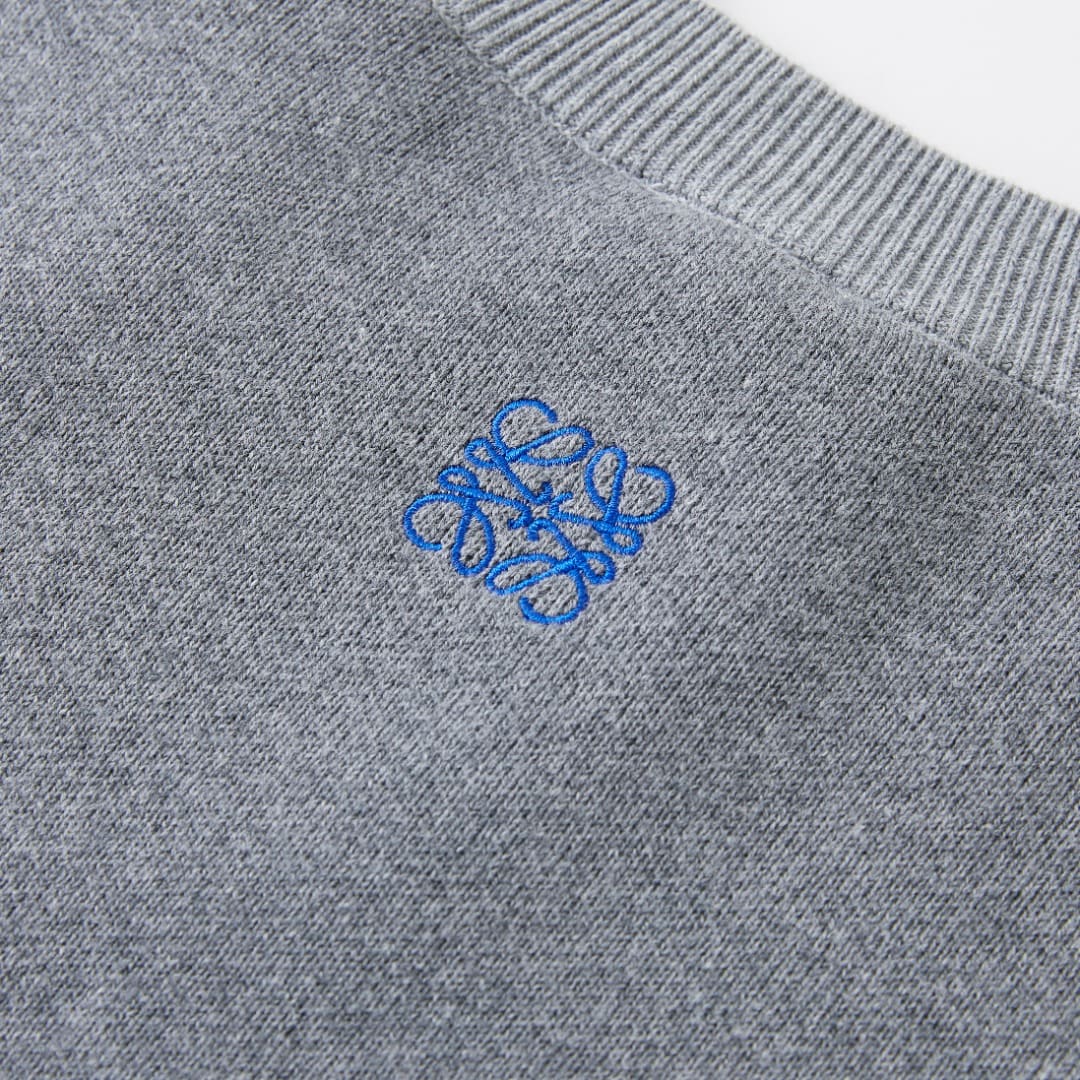 ÁO LOEWE Gray and Black Sweater