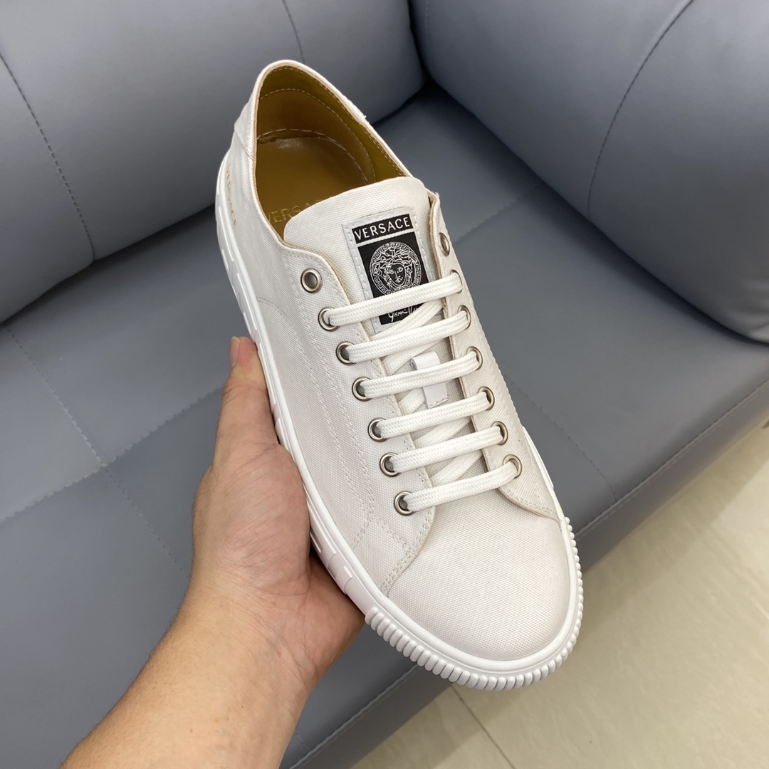GIÀY VERSACE GRECA SNEAKERS LOW TOP CANVAS