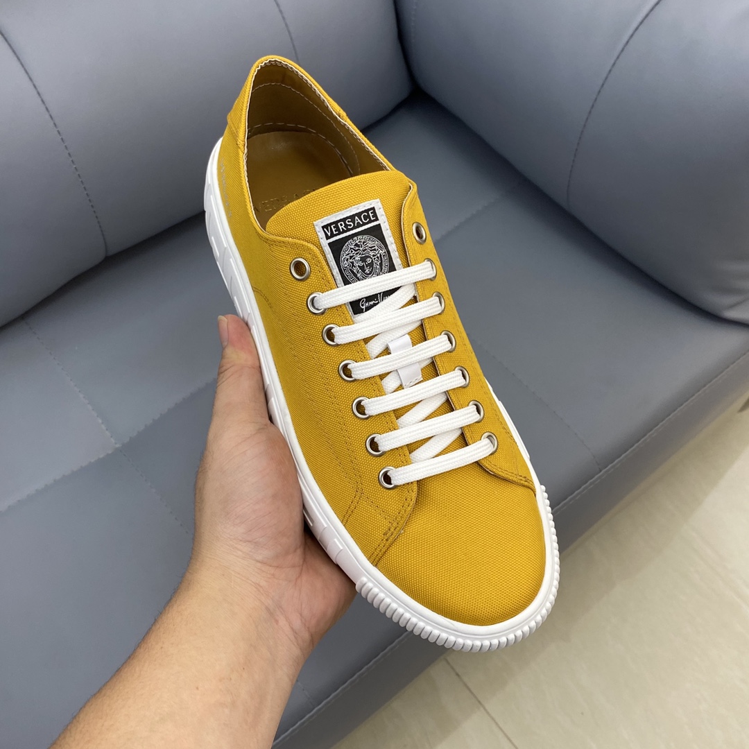 GIÀY VERSACE GRECA SNEAKERS LOW TOP CANVAS
