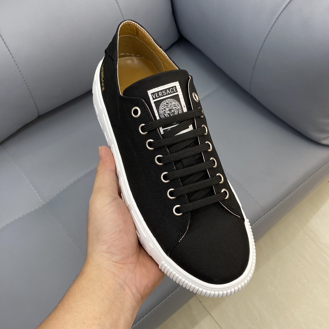GIÀY VERSACE GRECA SNEAKERS LOW TOP CANVAS