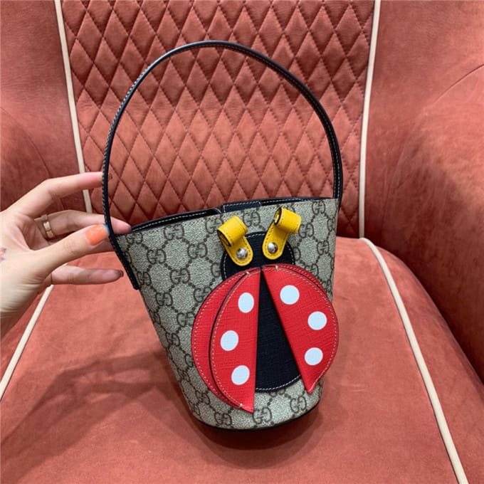 TÚI Gucci Children's ladybug bucket bag Top Quality