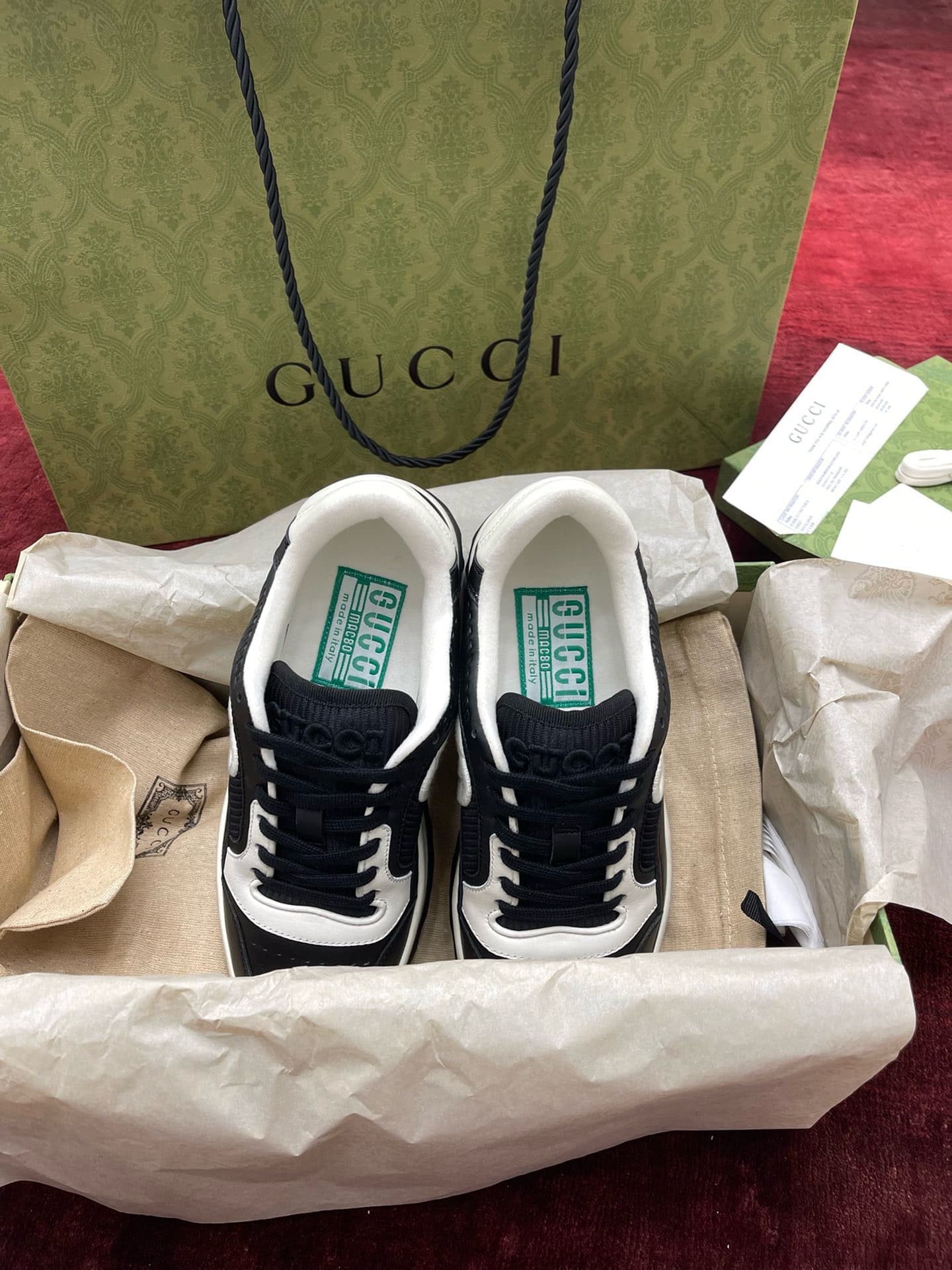 GIÀY GUCCI MAC80 SNEAKER UNISEX HIGH TOP QUALITY SHOES AAA