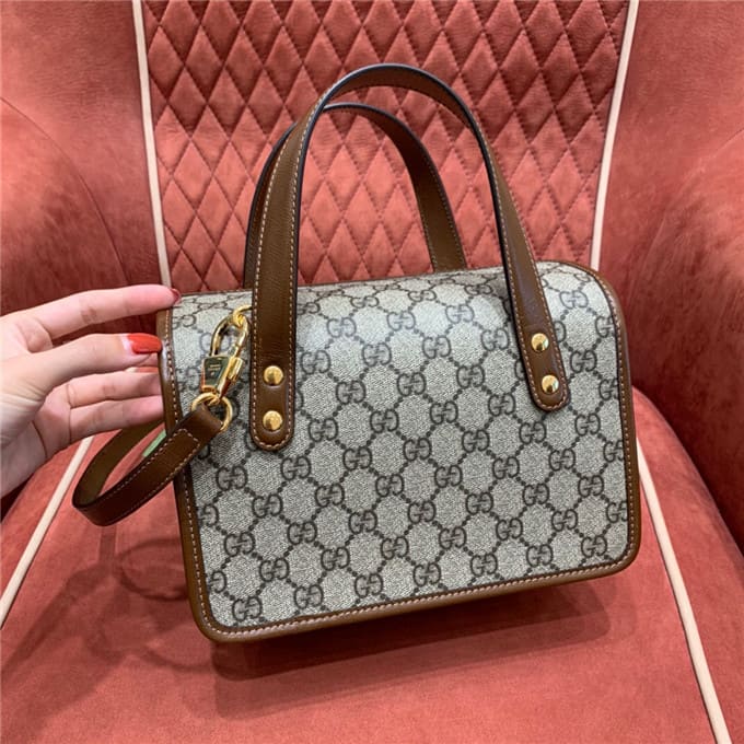 TÚI Gucci Horsebit 1955 mini top handle bag brown Top Quality