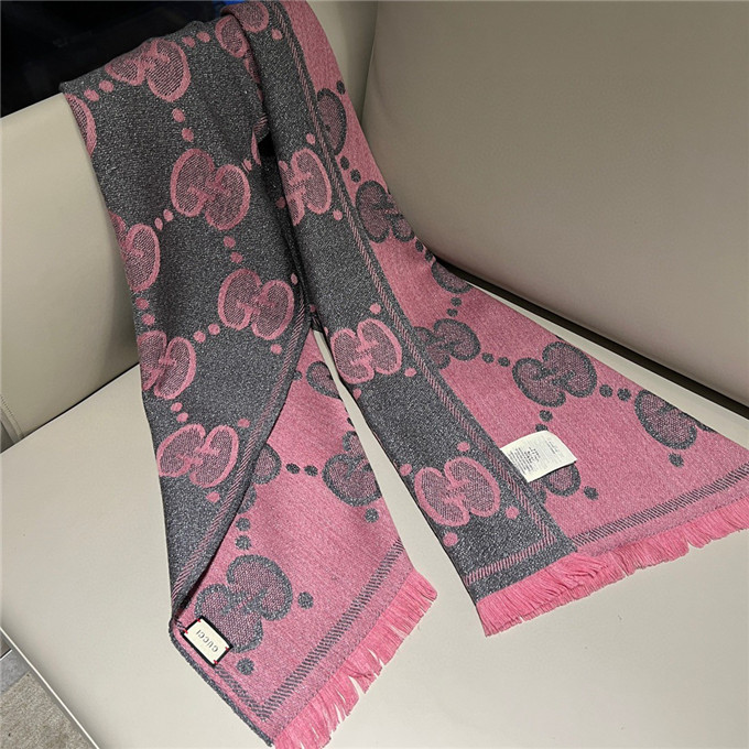 KHĂN Gucci GG Pink scarf