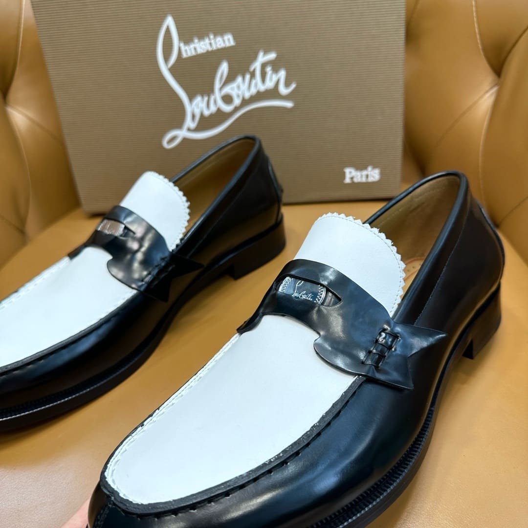 GIÀY CHRISTIAN LOUBOUTIN LOAFER HIGH TOP QUALITY SHOES AAA