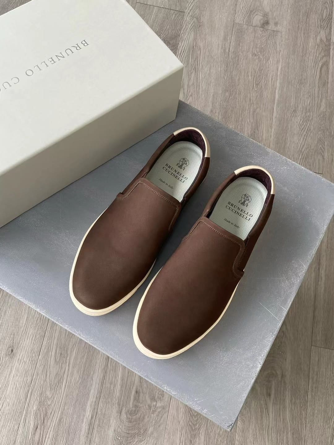 GIÀY BRUNELLO CUCINELLI SLIP ON SHOES AAA DA LỘN