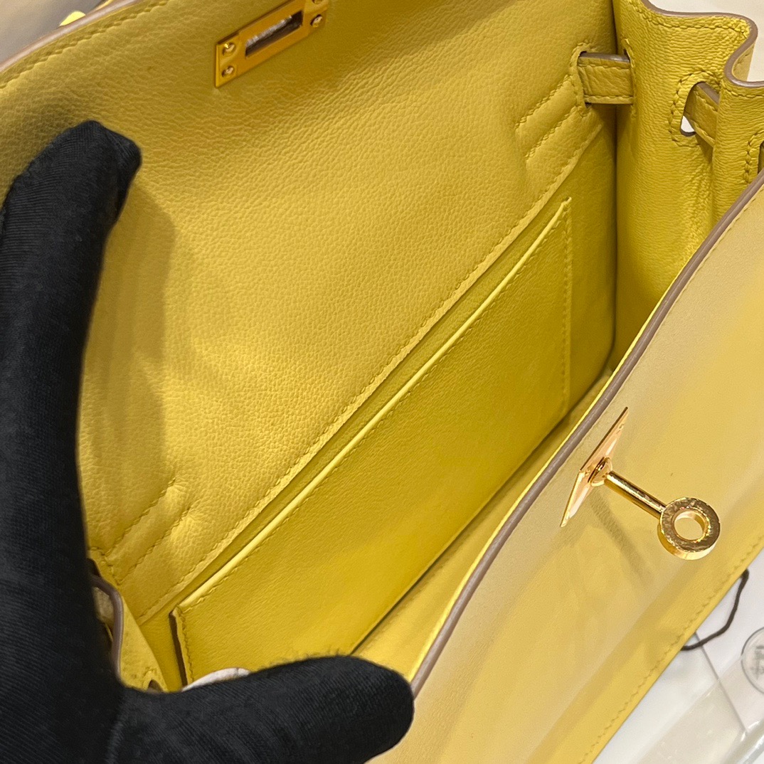 TÚI HERMES Kelly Danse Yellow Handmade khâu tay 22CM(giá liên hệ)