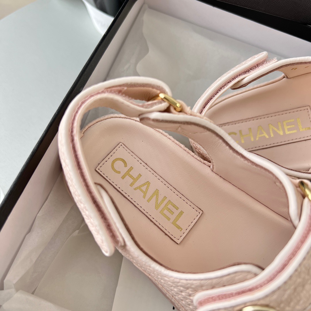 GIÀY CHANEL CC LOGO SANDALS
