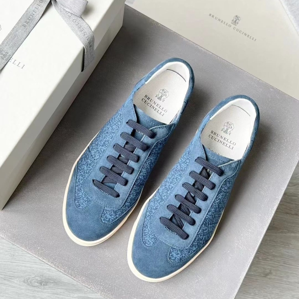 GIÀY BRUNELLO CUCINELLI SNEAKERS LOW TOP SHOES AAA DA LỘN KẾT HỢP DỆT KIM