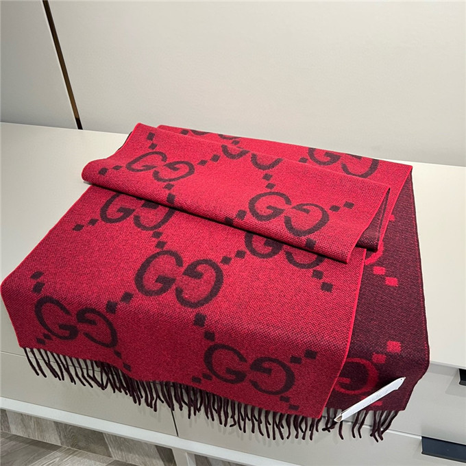 KHĂN Gucci GG Cashmere scarf