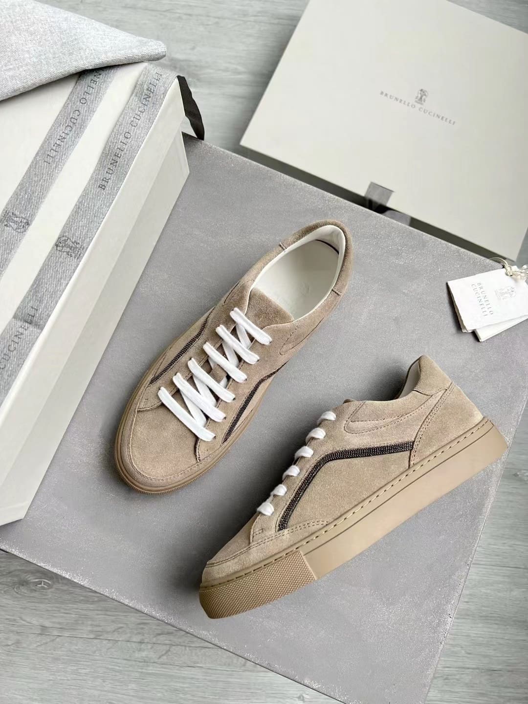 GIÀY BRUNELLO CUCINELLI SNEAKERS LOW TOP SHOES AAA DA LỘN