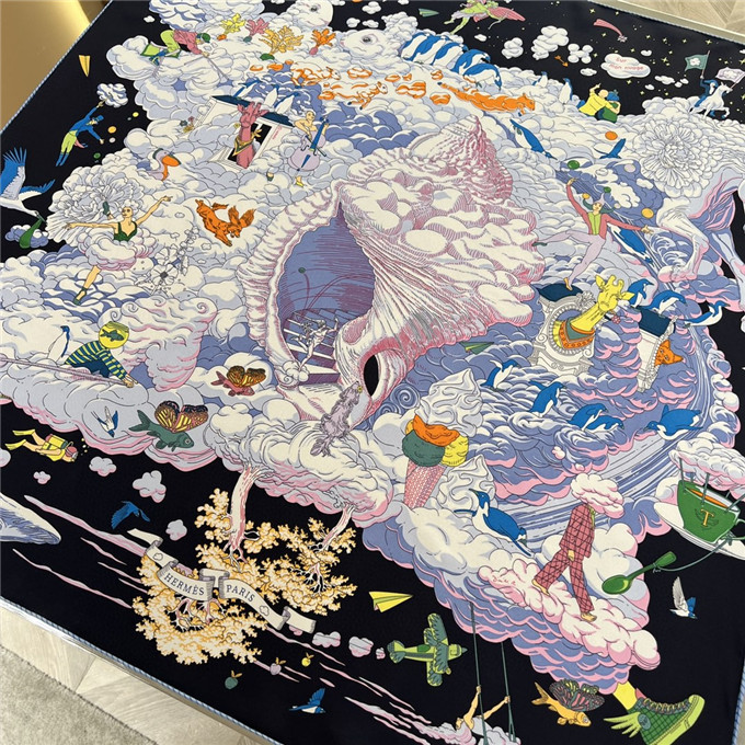 KHĂN Hermes Le Horse Silk scarf