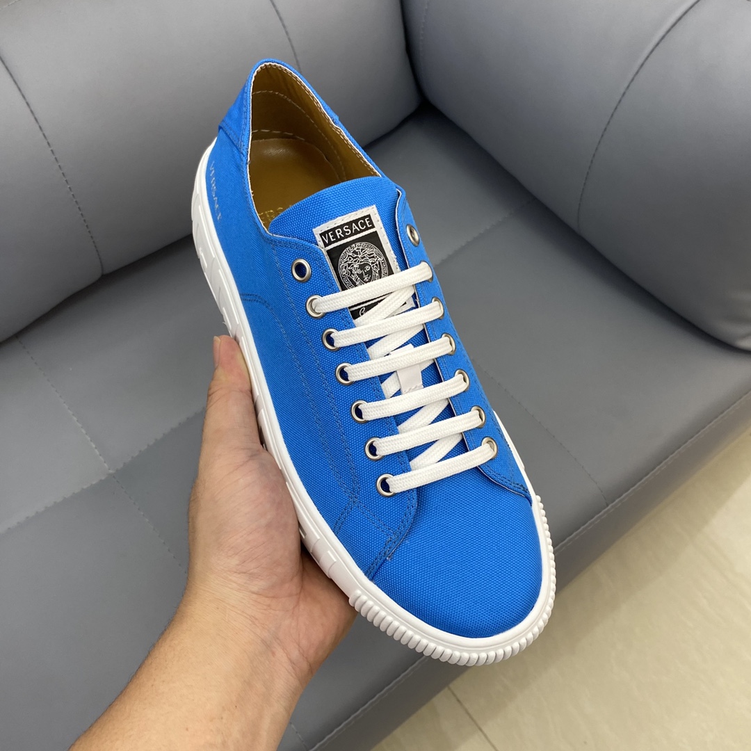 GIÀY VERSACE GRECA SNEAKERS LOW TOP CANVAS