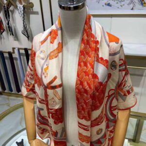 KHĂN Hermes Women L’ombrelle Magique Shawl 140