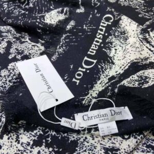 KHĂN Dior Women Toile DE Jouy Reverse Square Scarf Silk Twill-Black