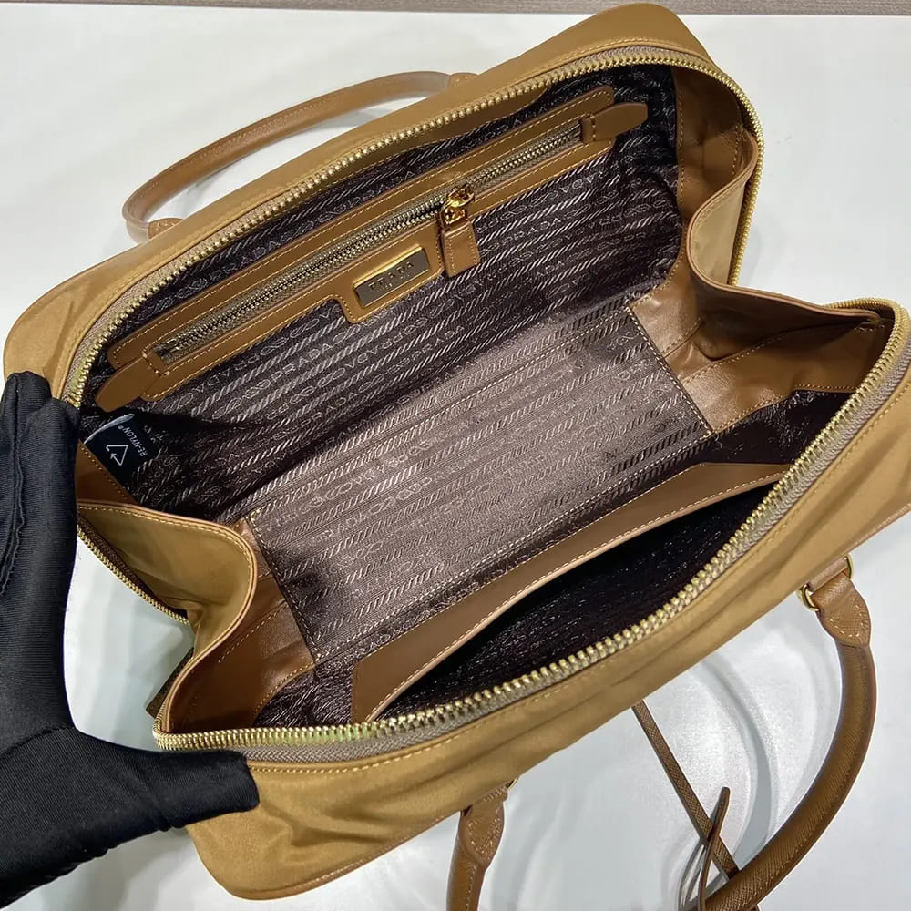 TÚI PRADA Women Re-Edition 1978 Medium Re-Nylon and Saffiano Leather Two-handle Bag-Brown