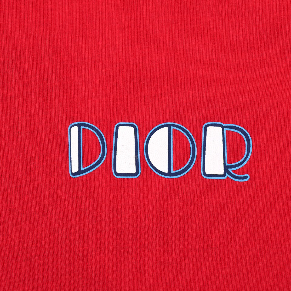 ÁO CHRISTIAN DIOR DIOR VIBE print cotton jersey T-shirt
