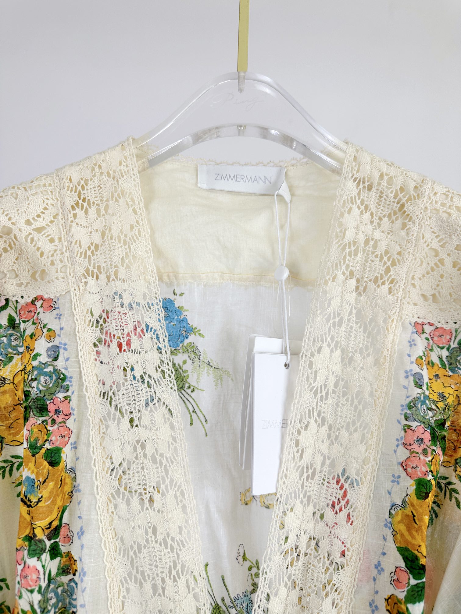 VÁY ZIMMERMANN Flower Mid Vintage Dress