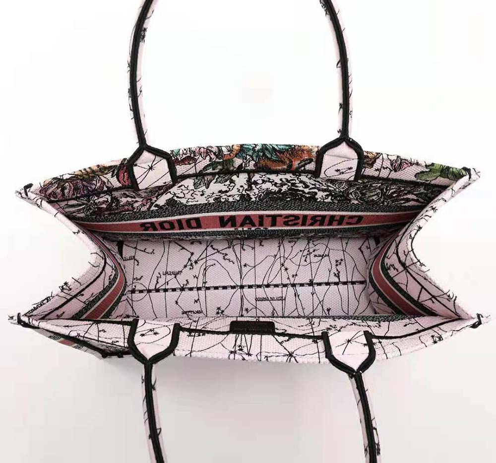 TÚI Dior Women Medium Dior Book Tote Multicolor Dior Constellation Embroidery