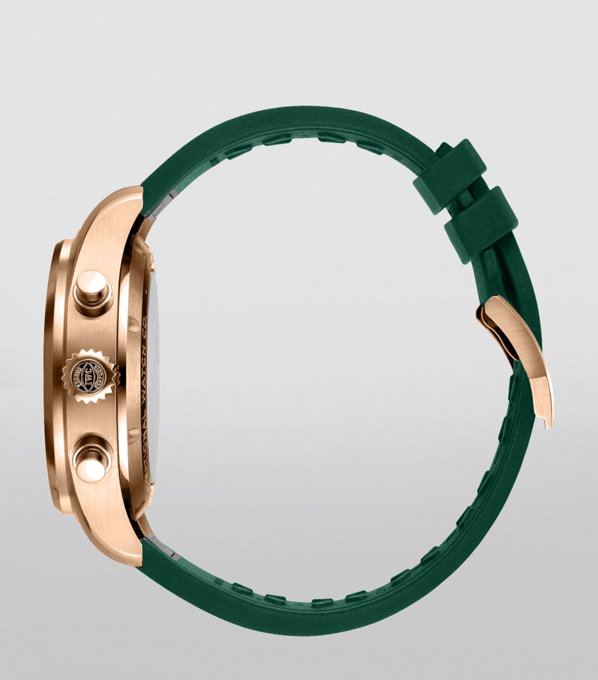 Đồng hồ IWC Rose Gold Pilot's Chronograph Watch mặt số màu xanh lá cây