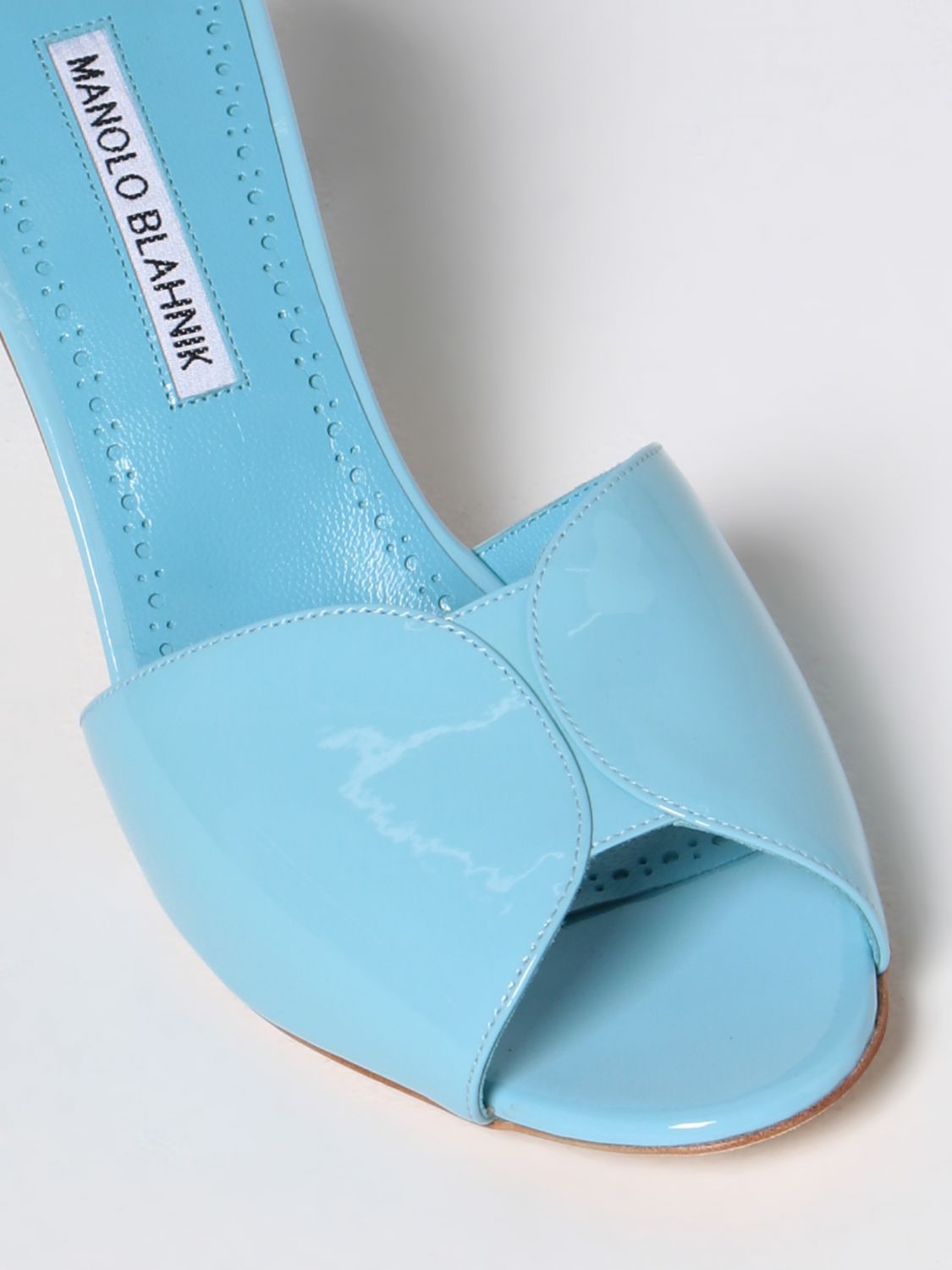 GIÀY MANOLO BLAHNIK Blue heeled sandals shoes