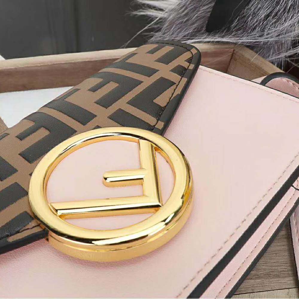 TÚI Fendi Women Belt Bag in Calf Leather-Pink